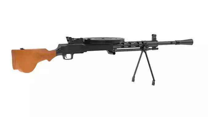 Degtyaryov machine gun  3D model
