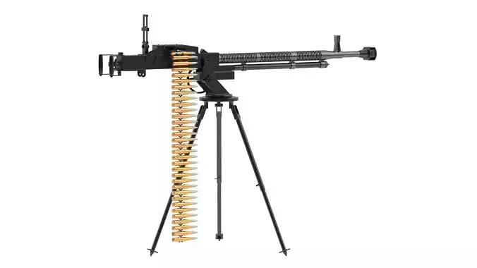 DShK Heavy Machine Gun  3D model