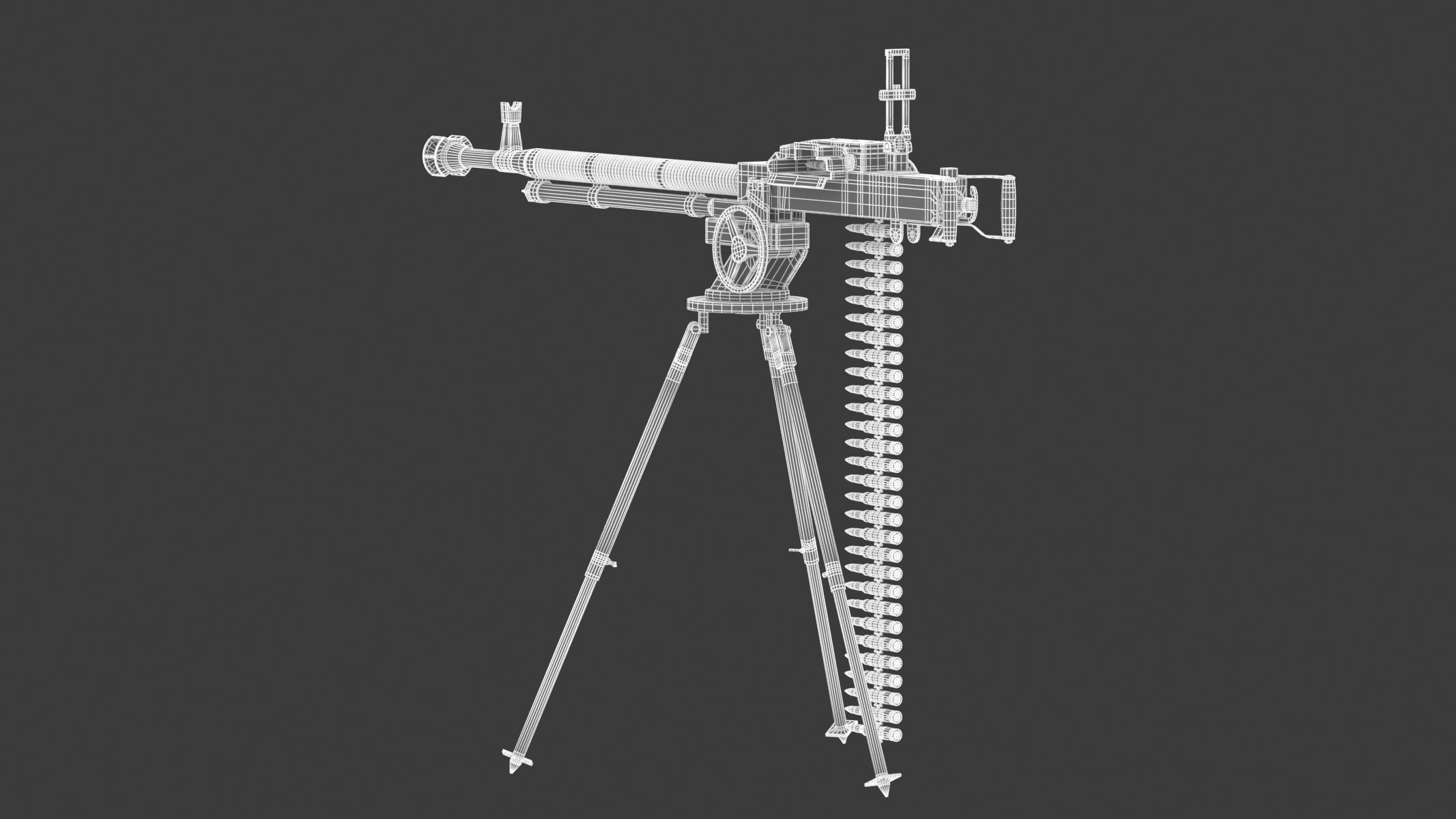 DShK Heavy Machine Gun 3D model_16