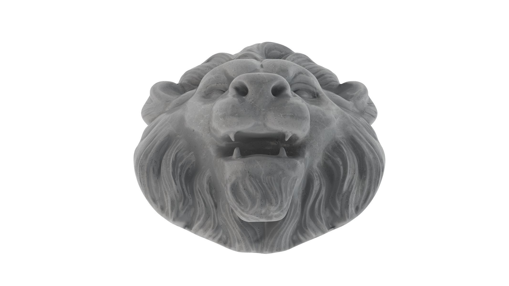 Lion Head 02 3D model_4