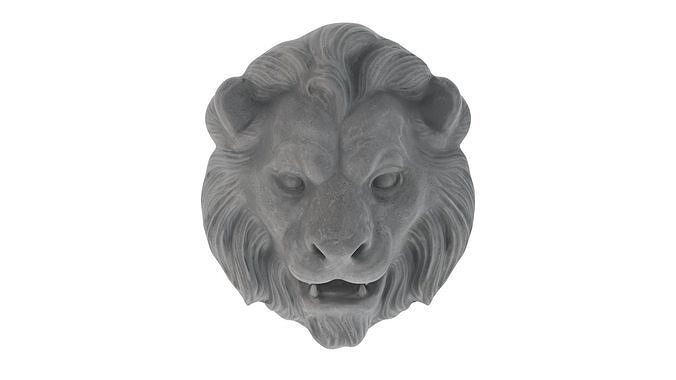 Lion Head 02 3D model