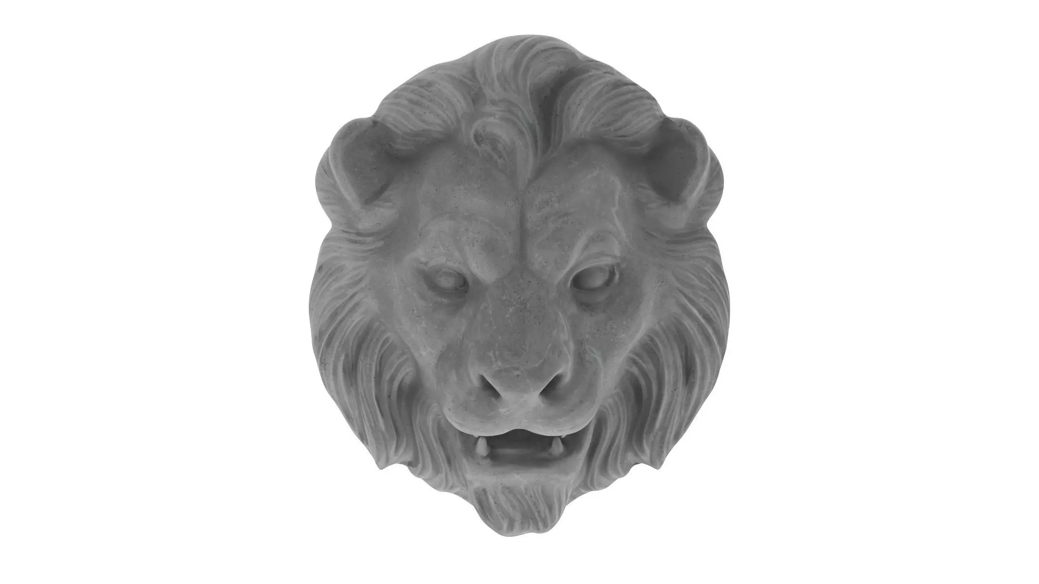 Lion Head 02 3D model_0