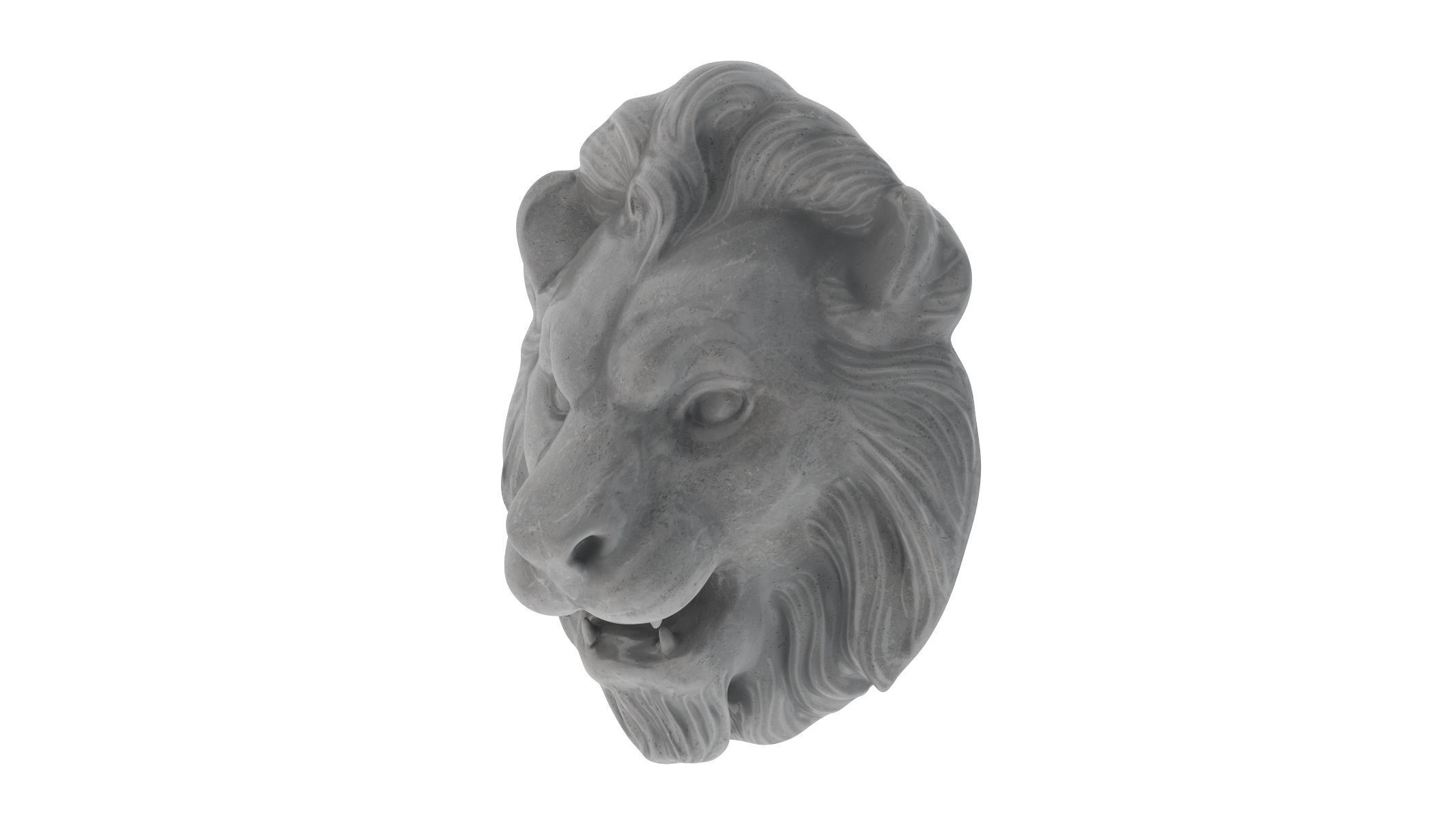 Lion Head 02 3D model_1