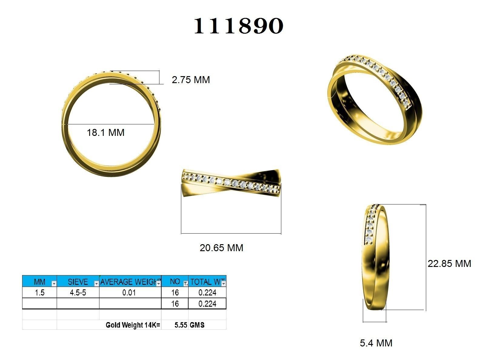 Ring - 111890 3D print model_12