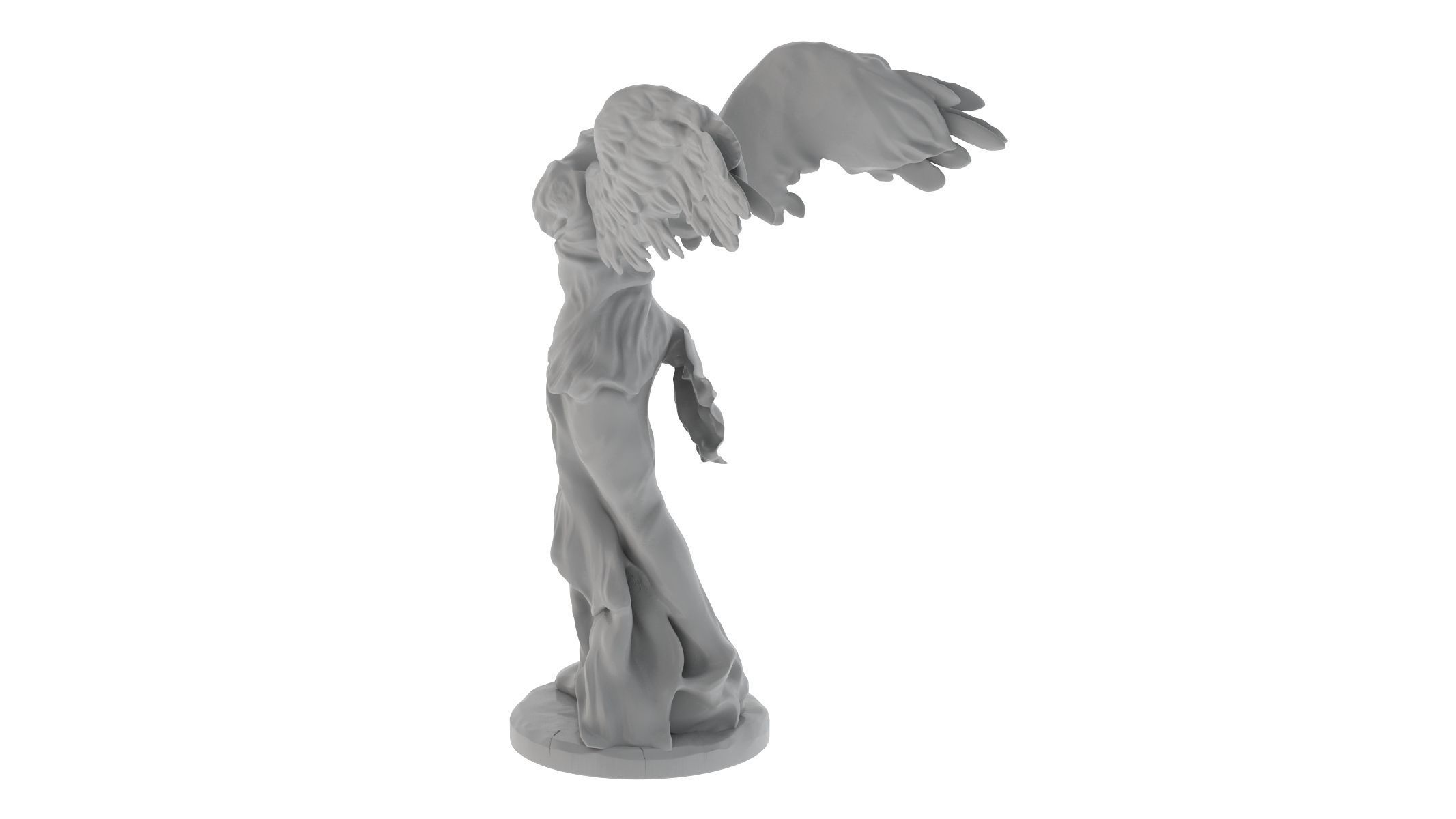 Winged Victory of Samothrace 3D print model_3