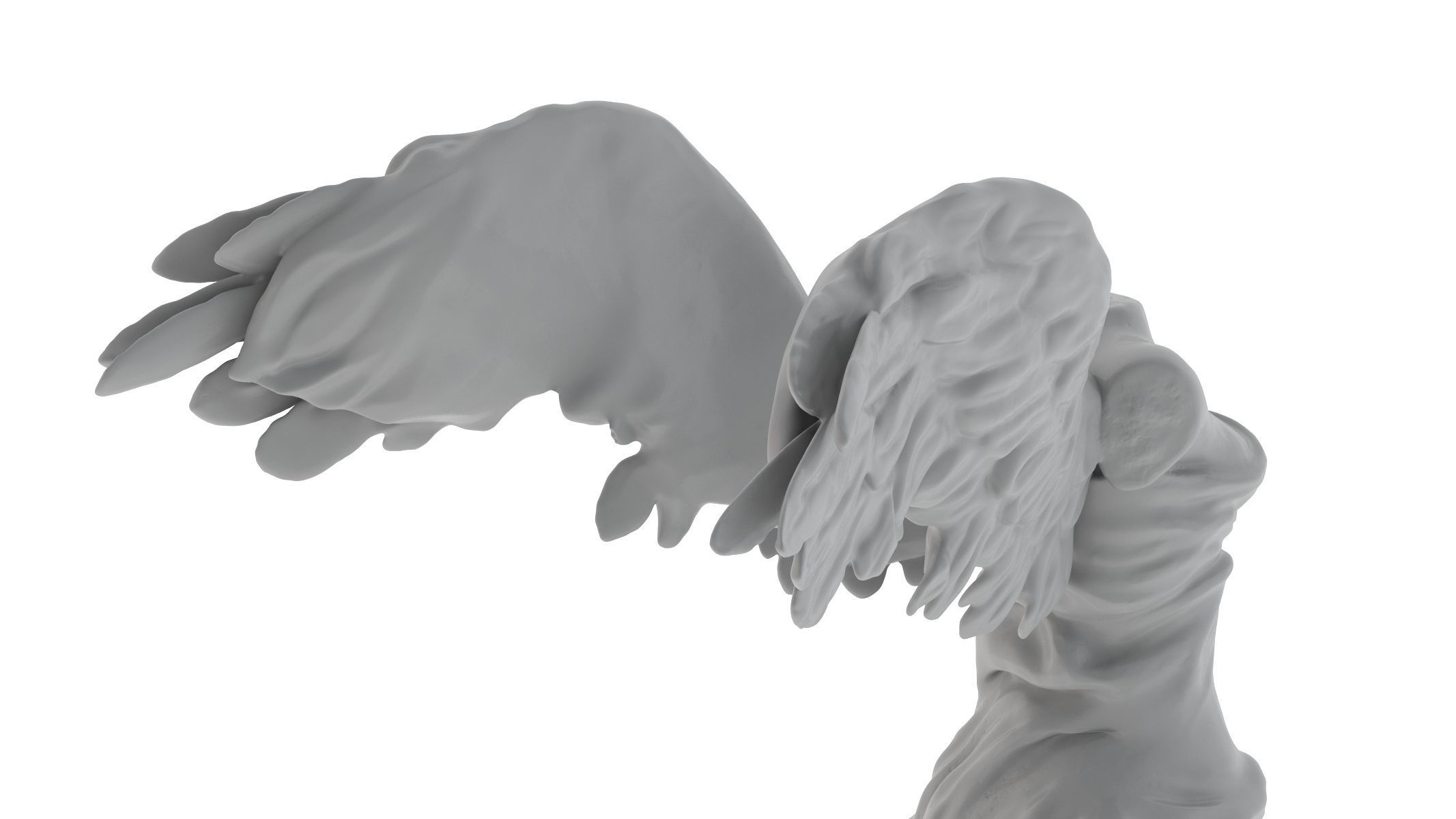 Winged Victory of Samothrace 3D print model_7