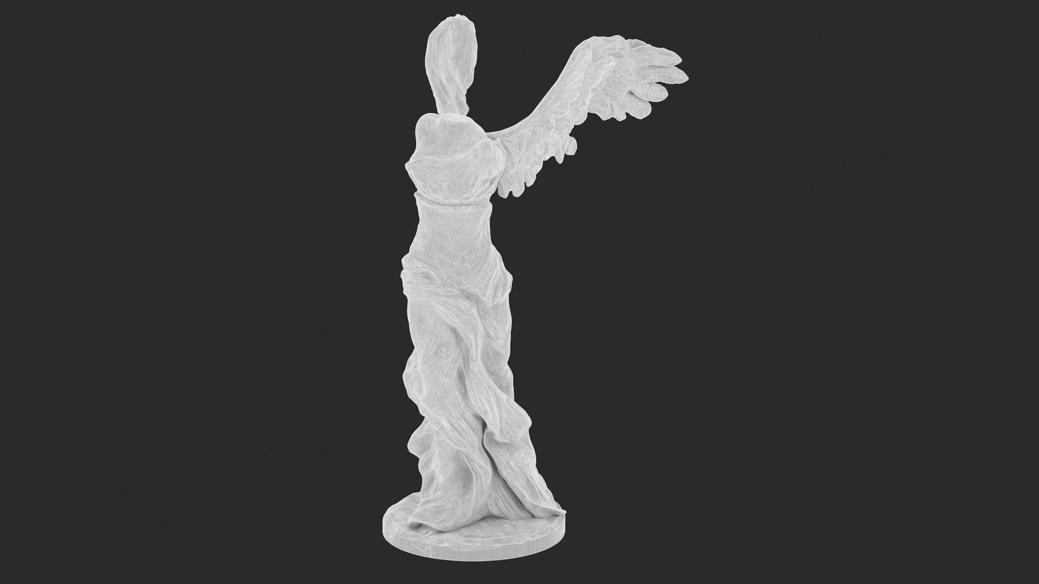 Winged Victory of Samothrace 3D print model_10