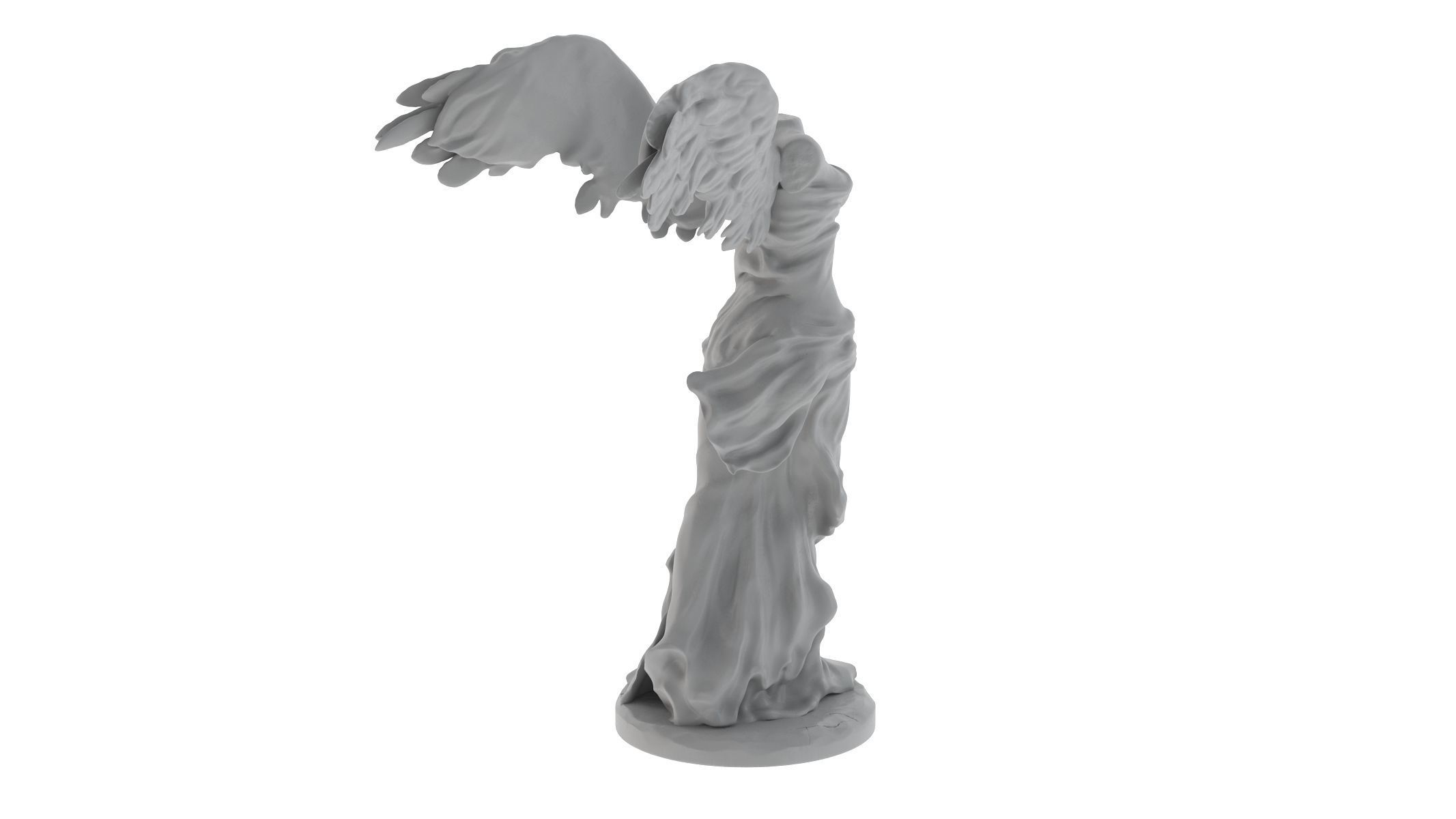 Winged Victory of Samothrace 3D print model_2