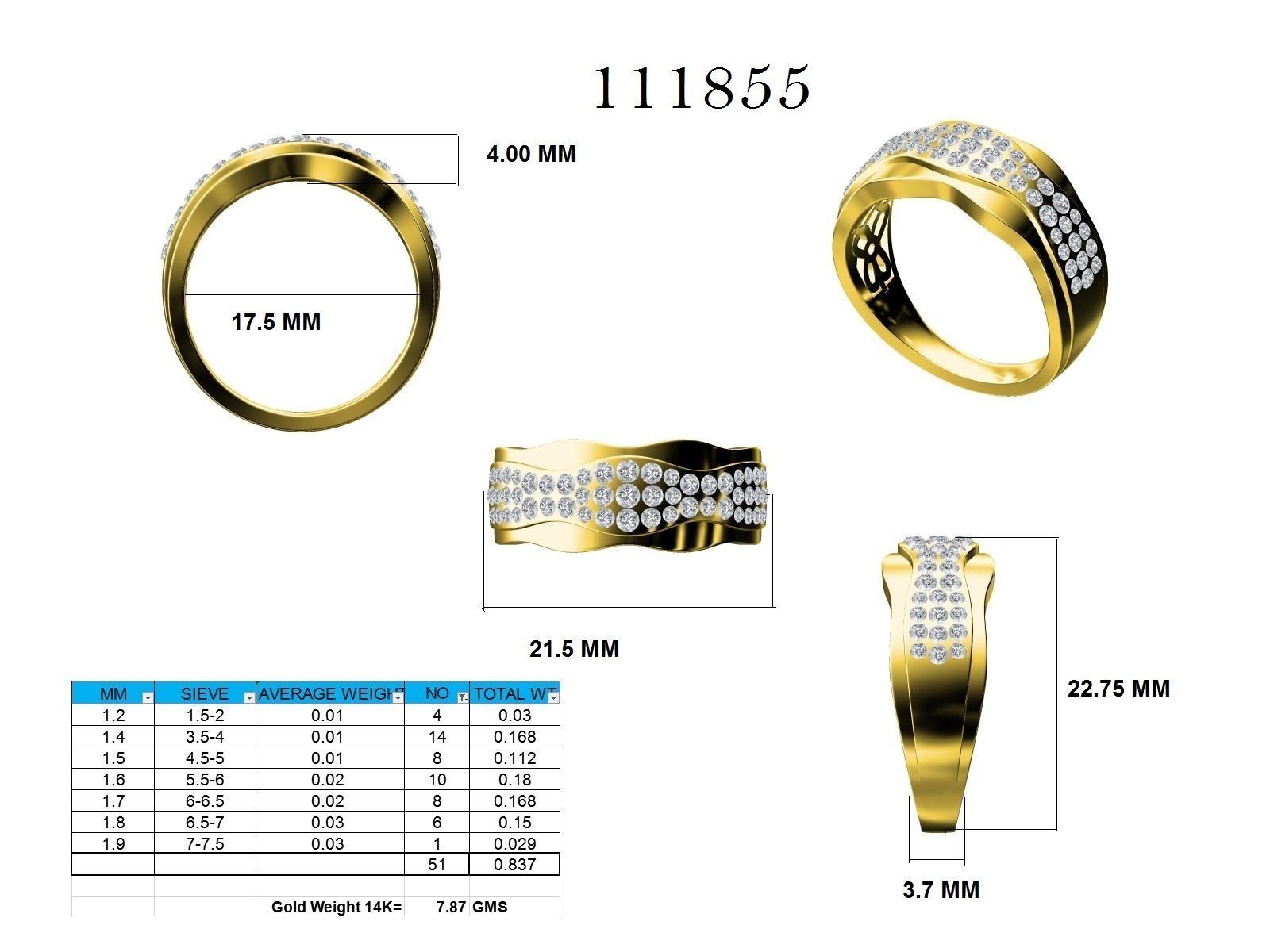 Ring - 111855 3D print model_12