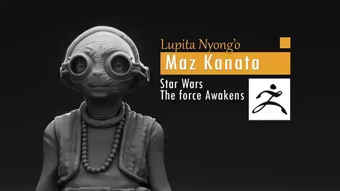 Lupita Nyongo - Maz Kanata - Star Wars The Force Awakens 3D print model