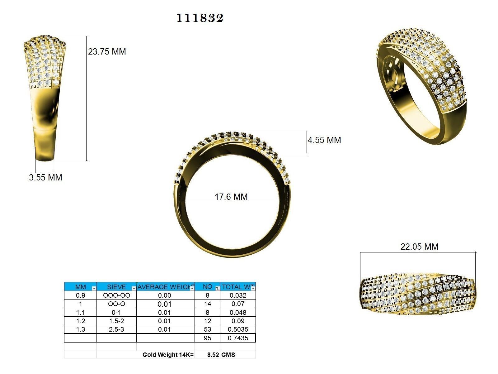 Ring - 111832 3D print model_12