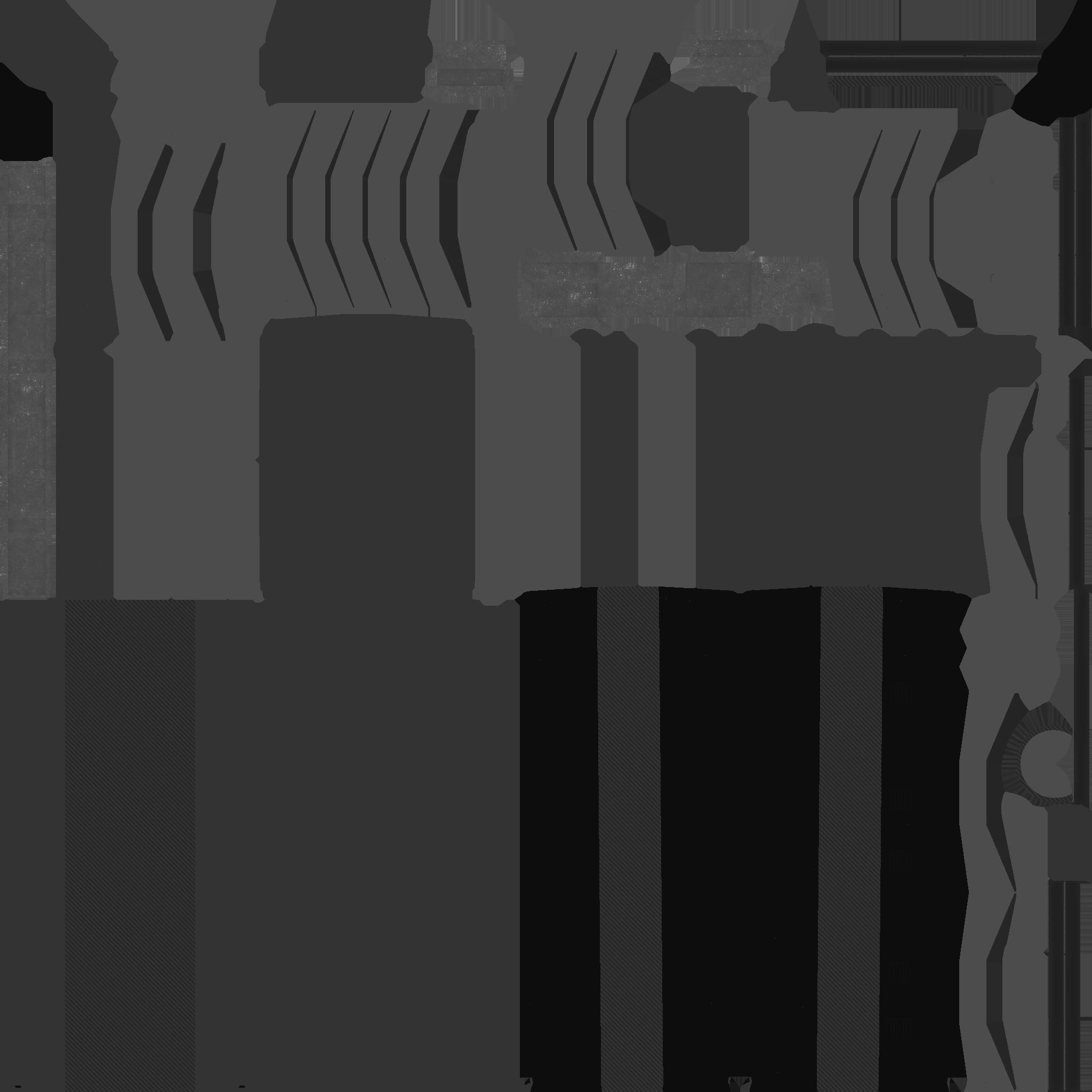 SciFi Black Backdrop - Scenery Full Perm Spaceship Interior Low-poly 3D model_17