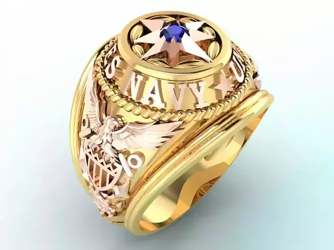 Army ring - Eagle ring - War ring - Nany United States - N950