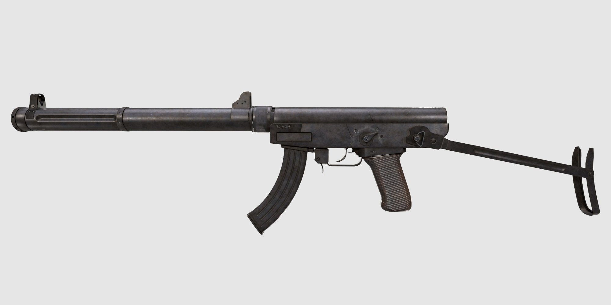 Type 64 SMG Low-poly 3D model_5