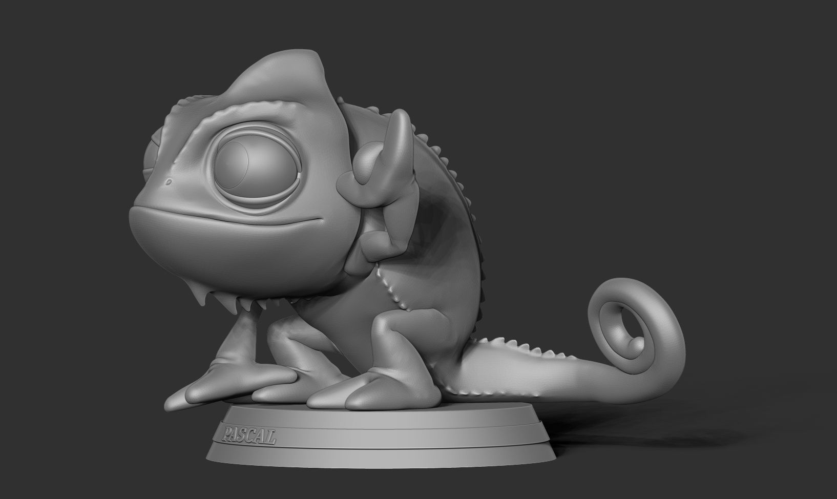 Pascal with shaka sign 3D print model_9