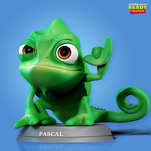 Pascal with shaka sign 3D print model