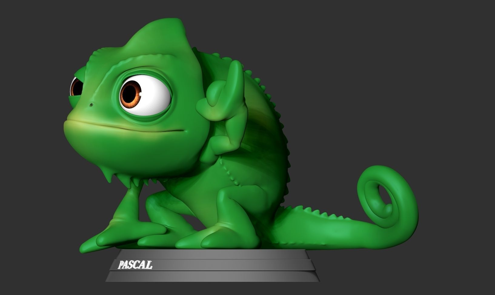 Pascal with shaka sign 3D print model_8