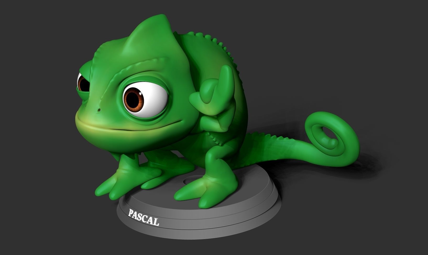 Pascal with shaka sign 3D print model_12