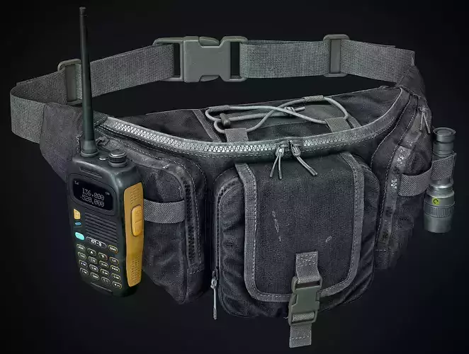 Game-Ready Waist Pack Low-poly 3D model