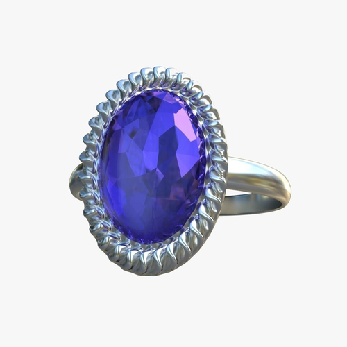 Platinium ring  3D model