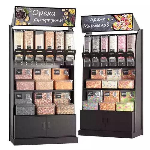 Stillage with nuts and sweets