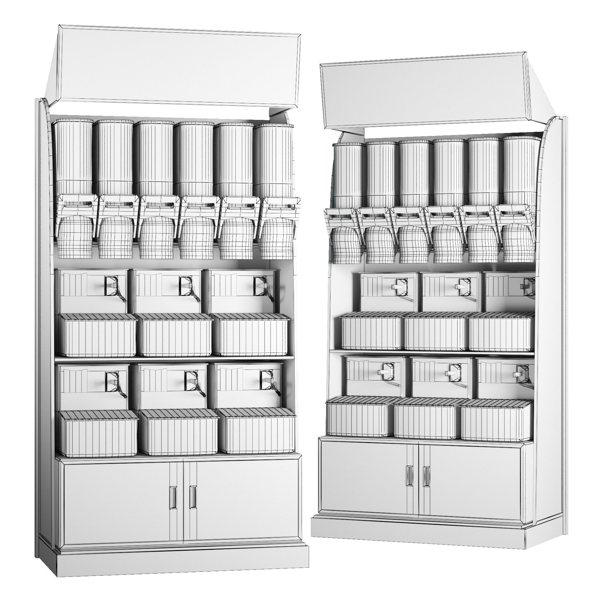 Stillage with nuts and sweets 3D model_3