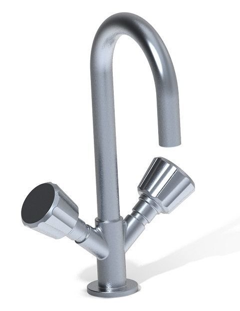 Modern Wash Mixer Tap 3D print model_1