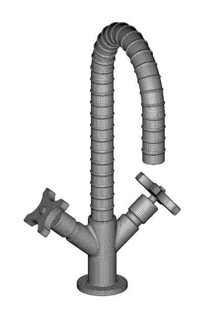 Elegant Wash Mixer Tap 3D print model_3