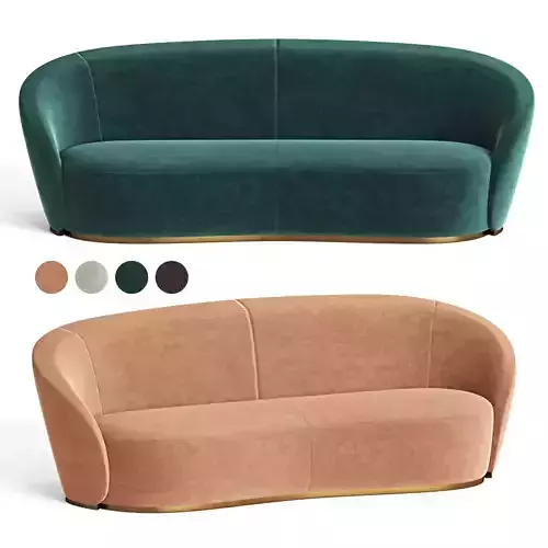 Contemporary Curved Sofa