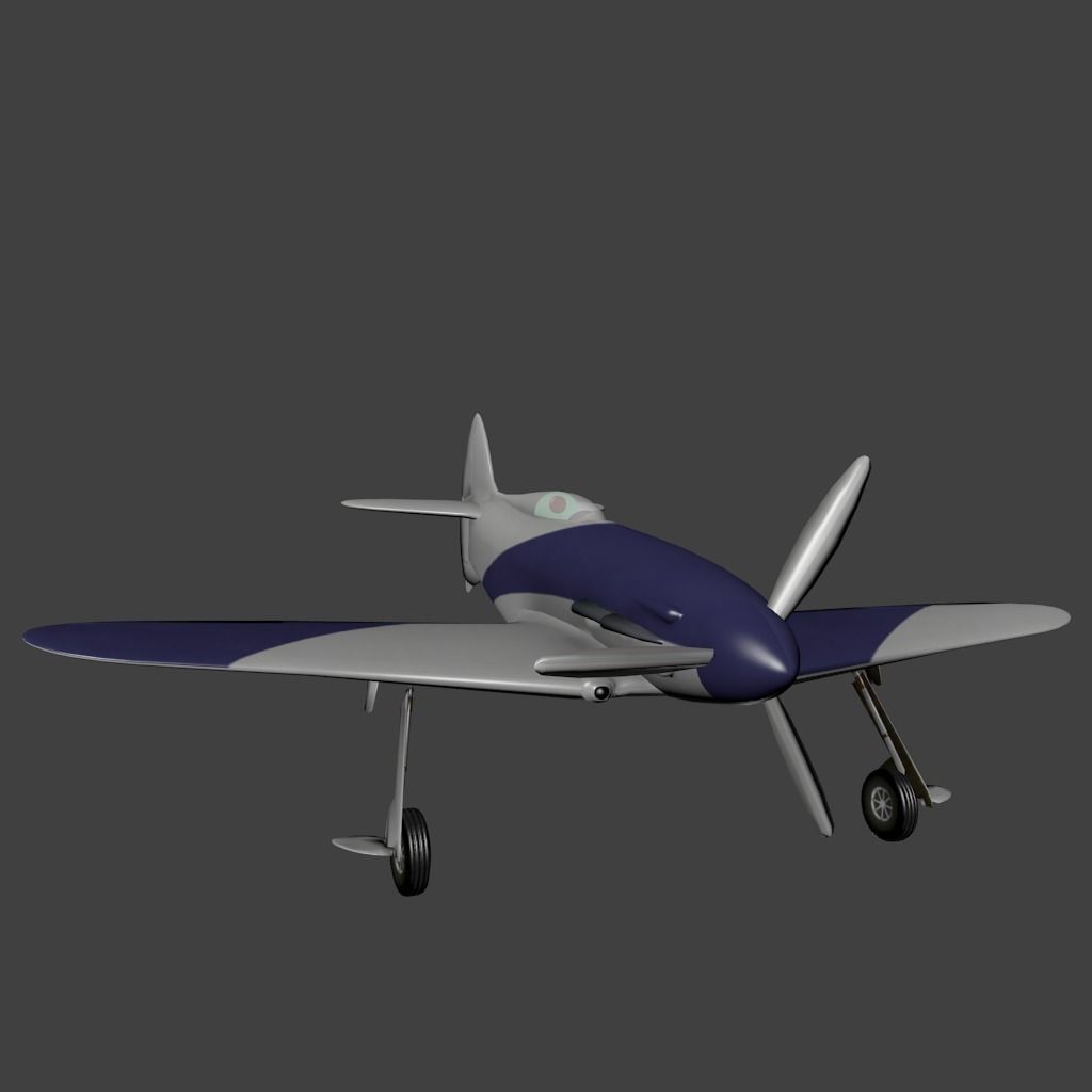 Napier-Heston Type 5 Racer Low-poly 3D model