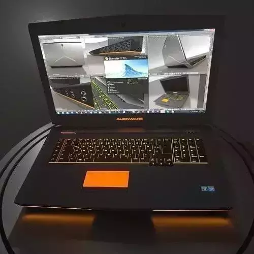 Gaming Laptop Alienware 18 Free 3D model