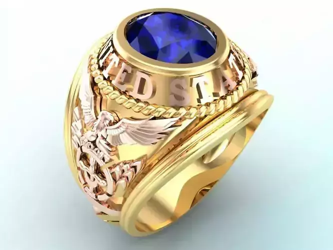 Army ring - Eagle ring - War ring - Navy United States - N1031