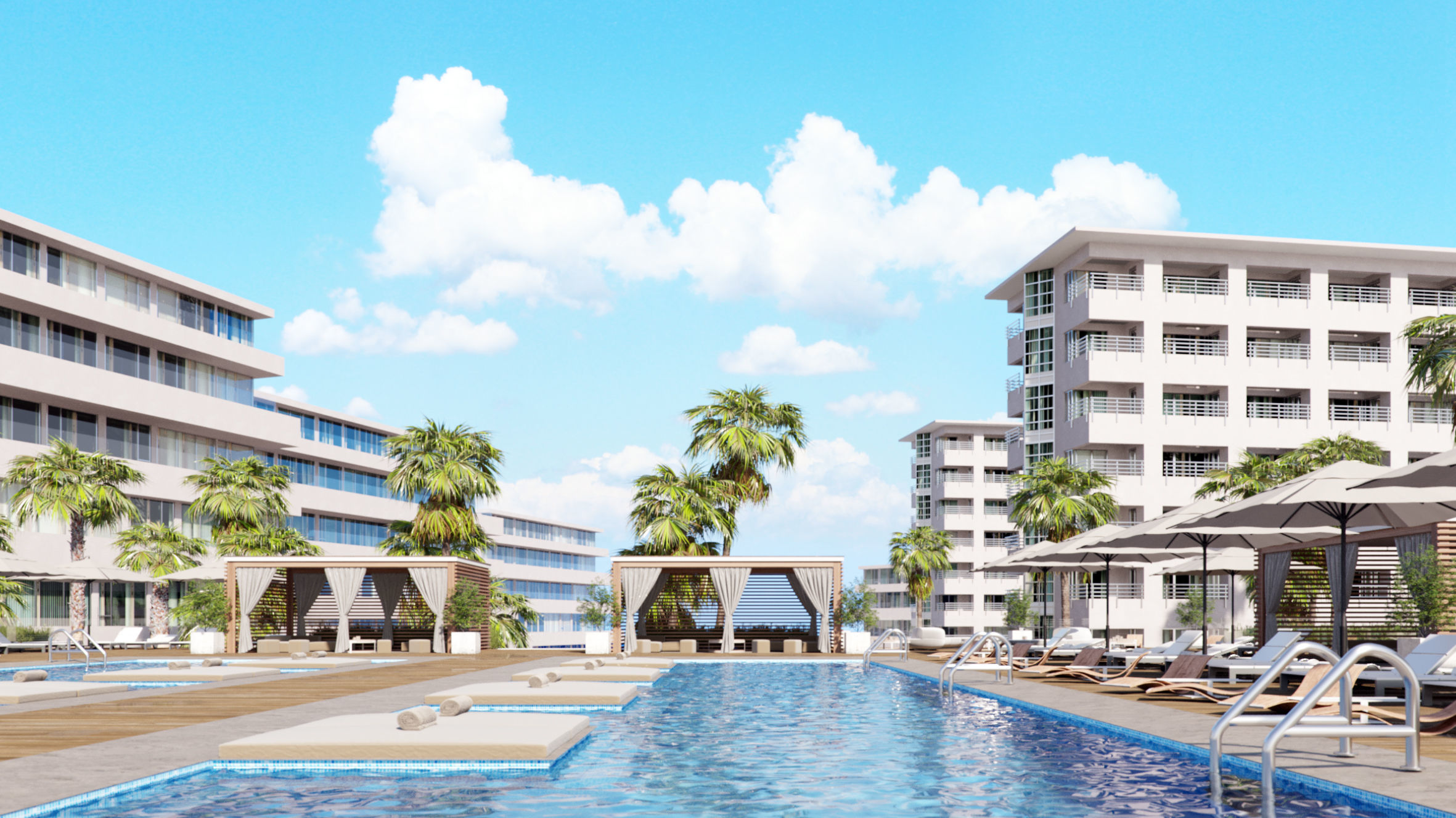 Set 9 - Corona C4D - 4 x Exterior Scenes 3D Model Collection _19