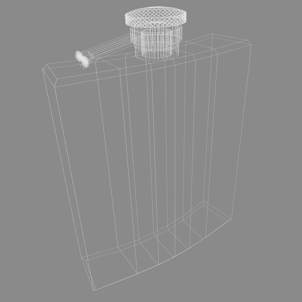 Hip Flask 3D model_4