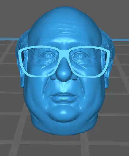 Danny Devito Face Model 3D print model_0