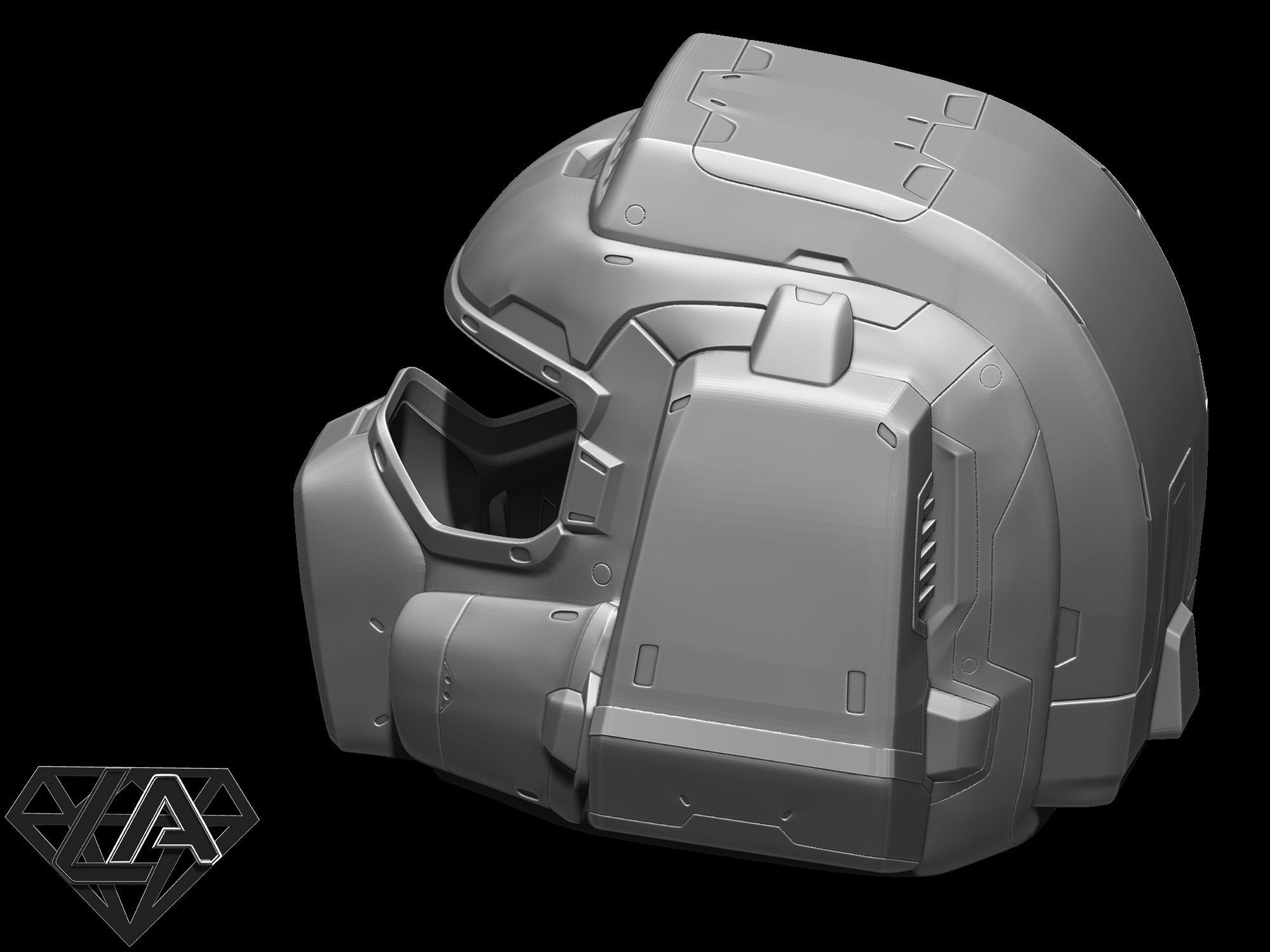 Doom helmets set 3D print model_18