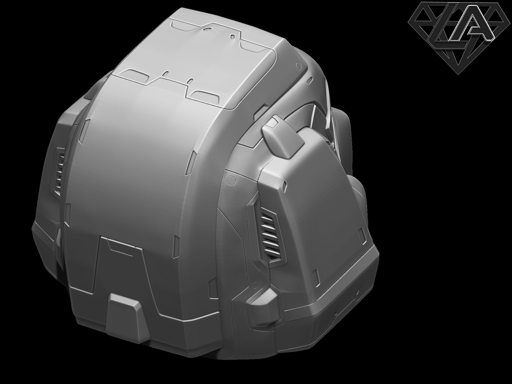 Doom helmets set 3D print model_16
