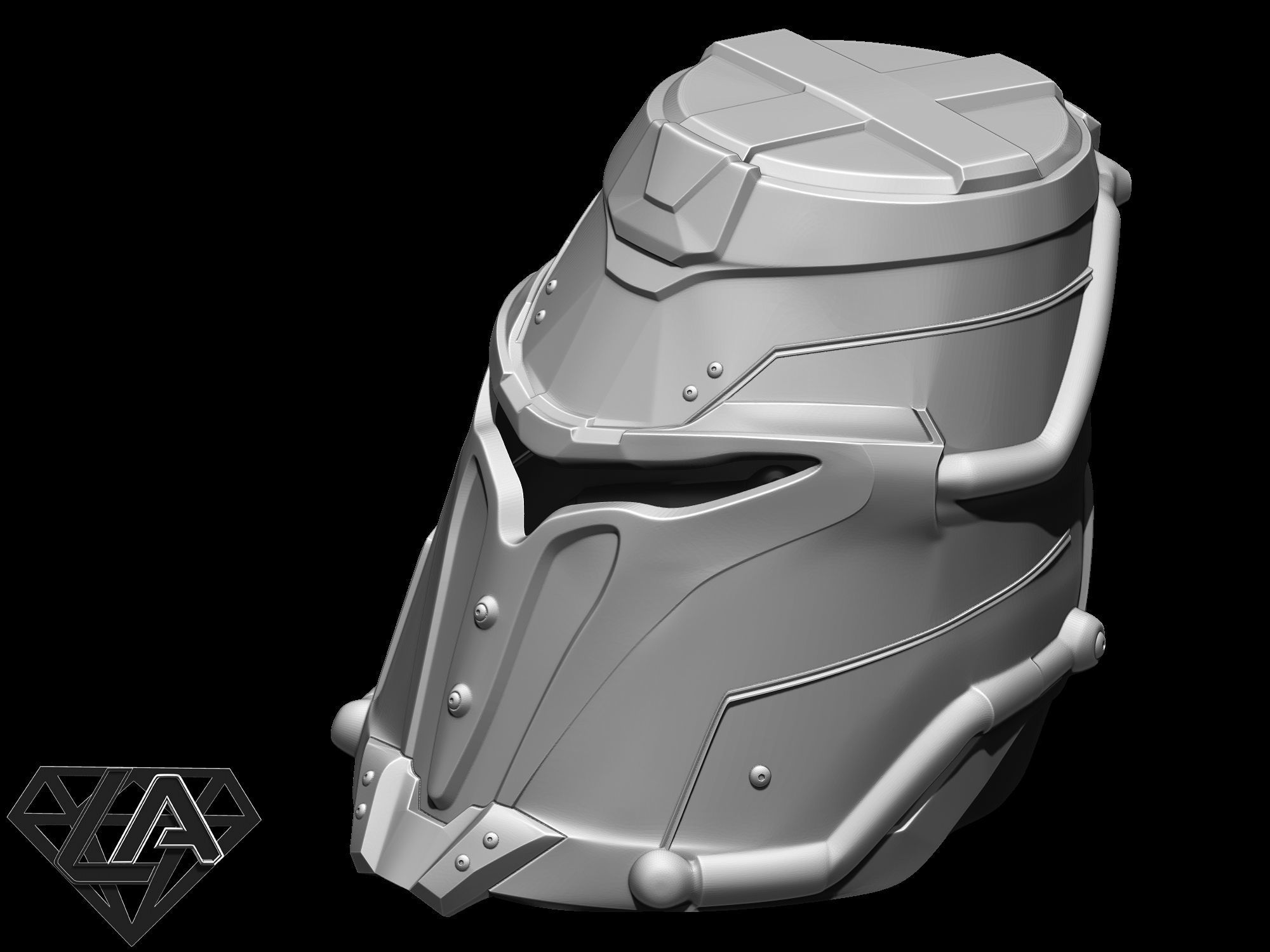 Doom helmets set 3D print model_23