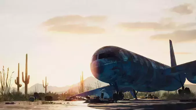 Abandoned Flight 3D model