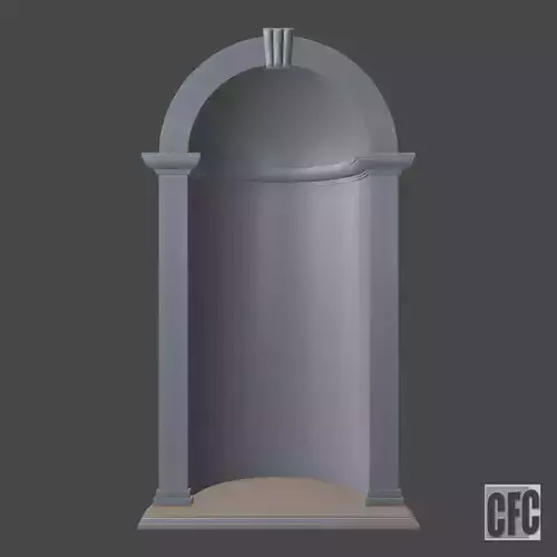 Niche - 3d model for CNC - NicheCFC02 3D print model