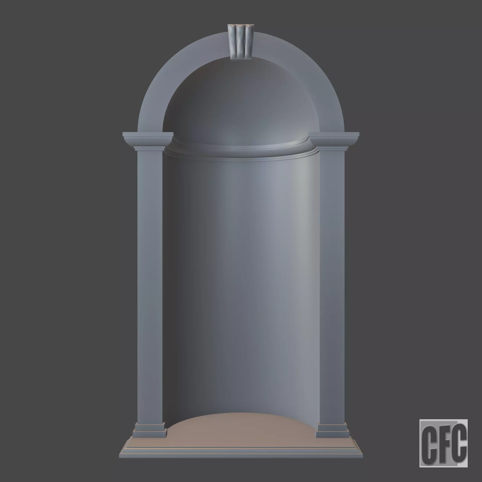 Niche - 3d model for CNC - NicheCFC02 3D print model_0