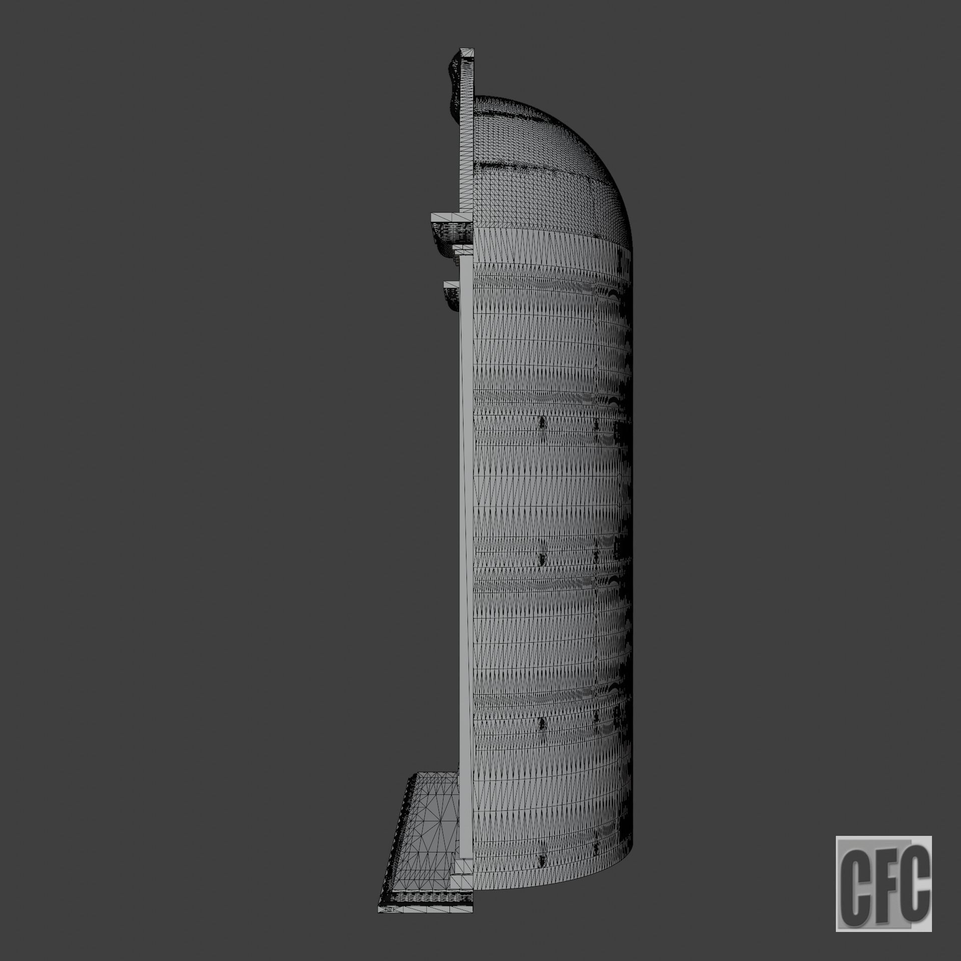 Niche - 3d model for CNC - NicheCFC02 3D print model_12