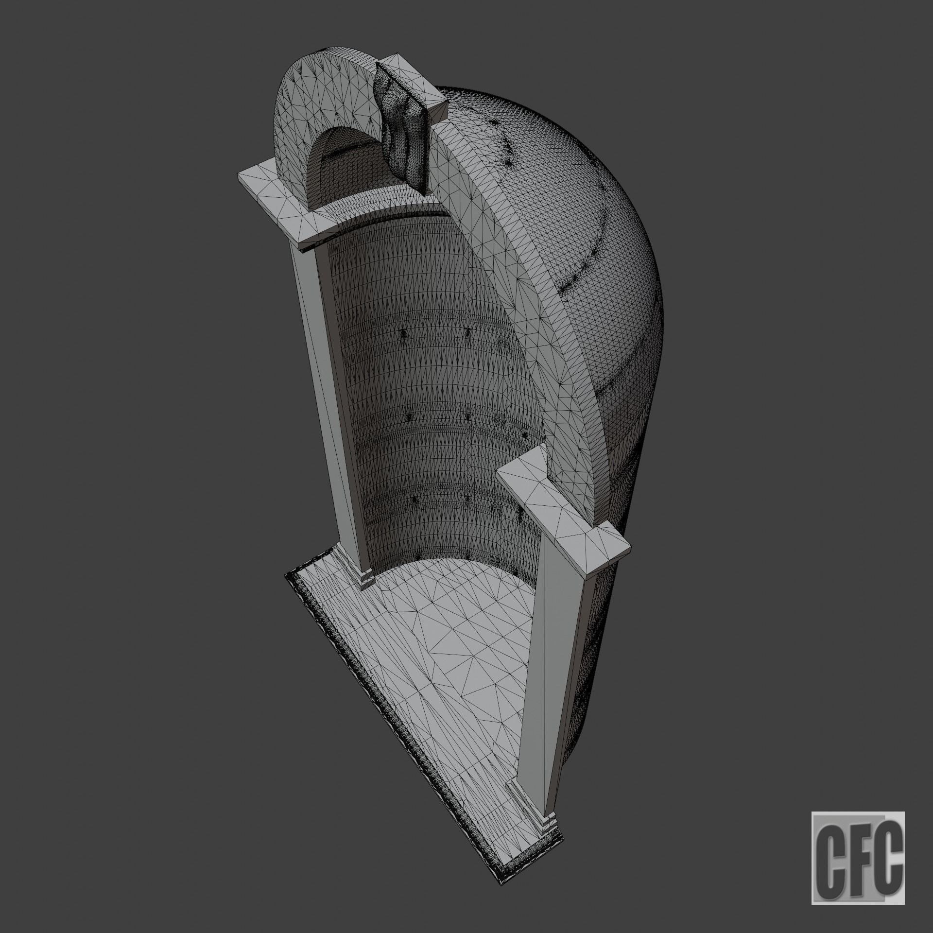 Niche - 3d model for CNC - NicheCFC02 3D print model_10