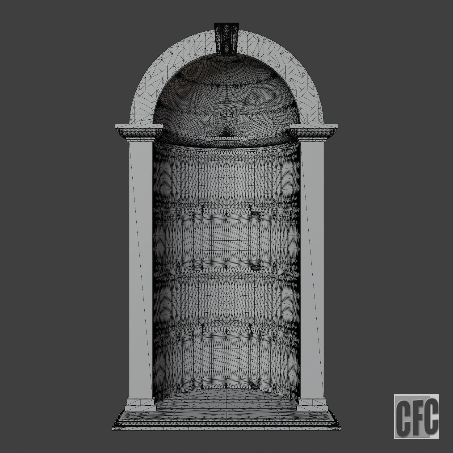 Niche - 3d model for CNC - NicheCFC02 3D print model_2