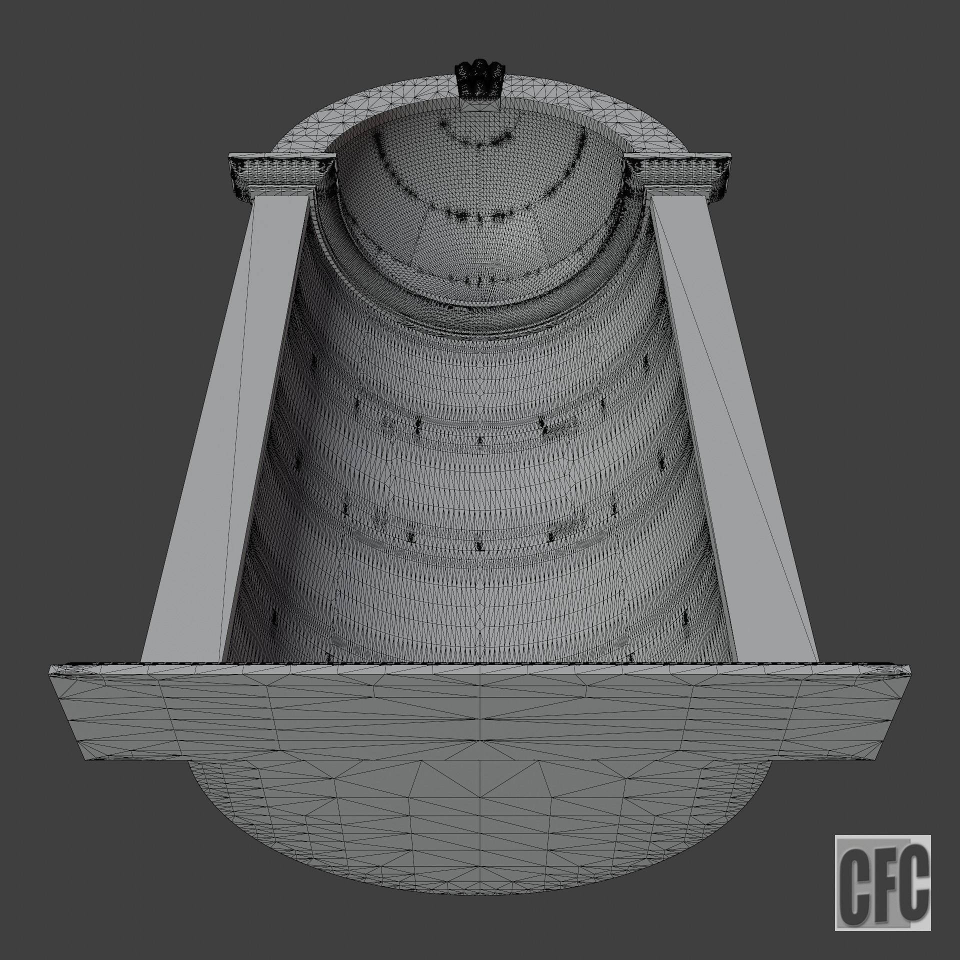 Niche - 3d model for CNC - NicheCFC02 3D print model_8