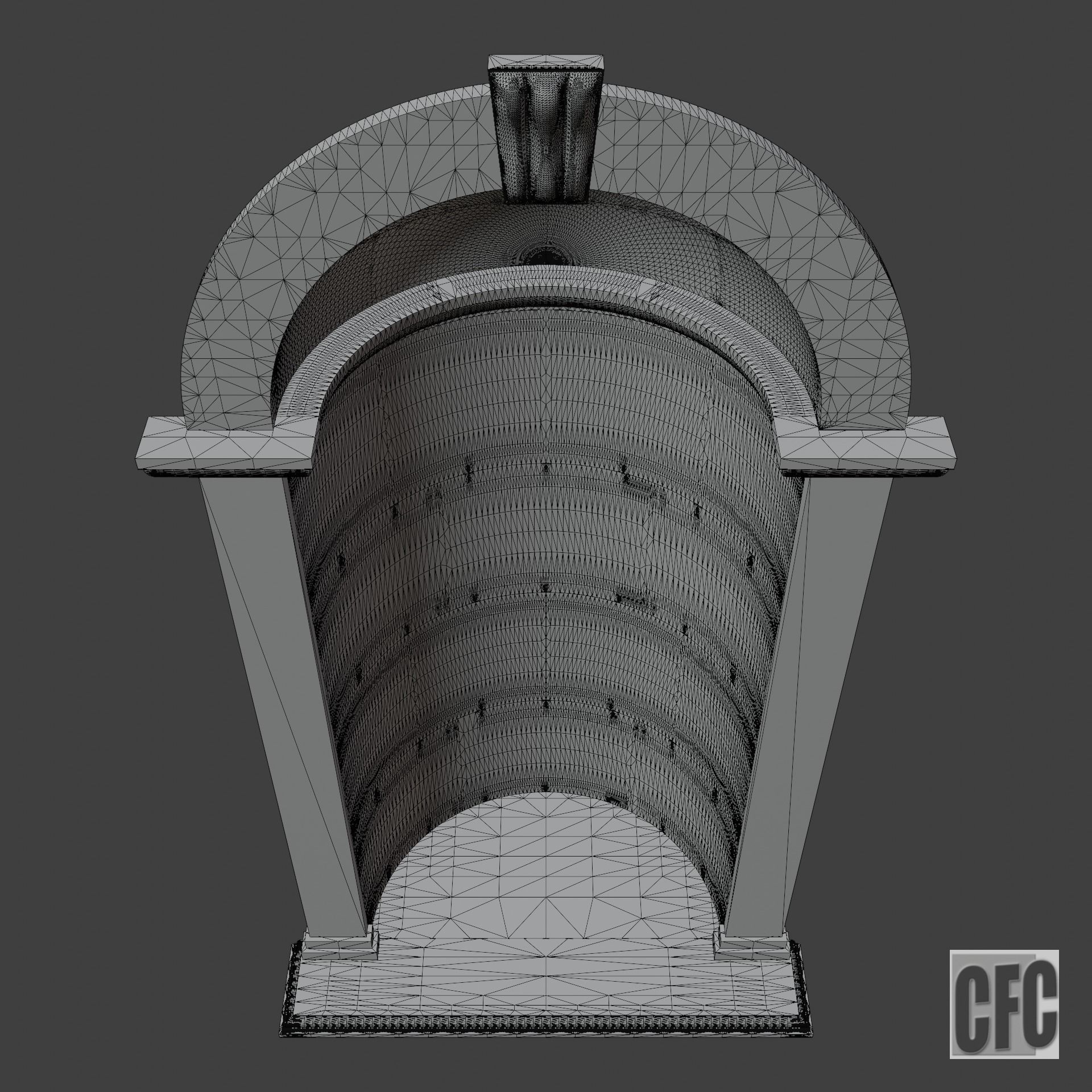 Niche - 3d model for CNC - NicheCFC02 3D print model_4