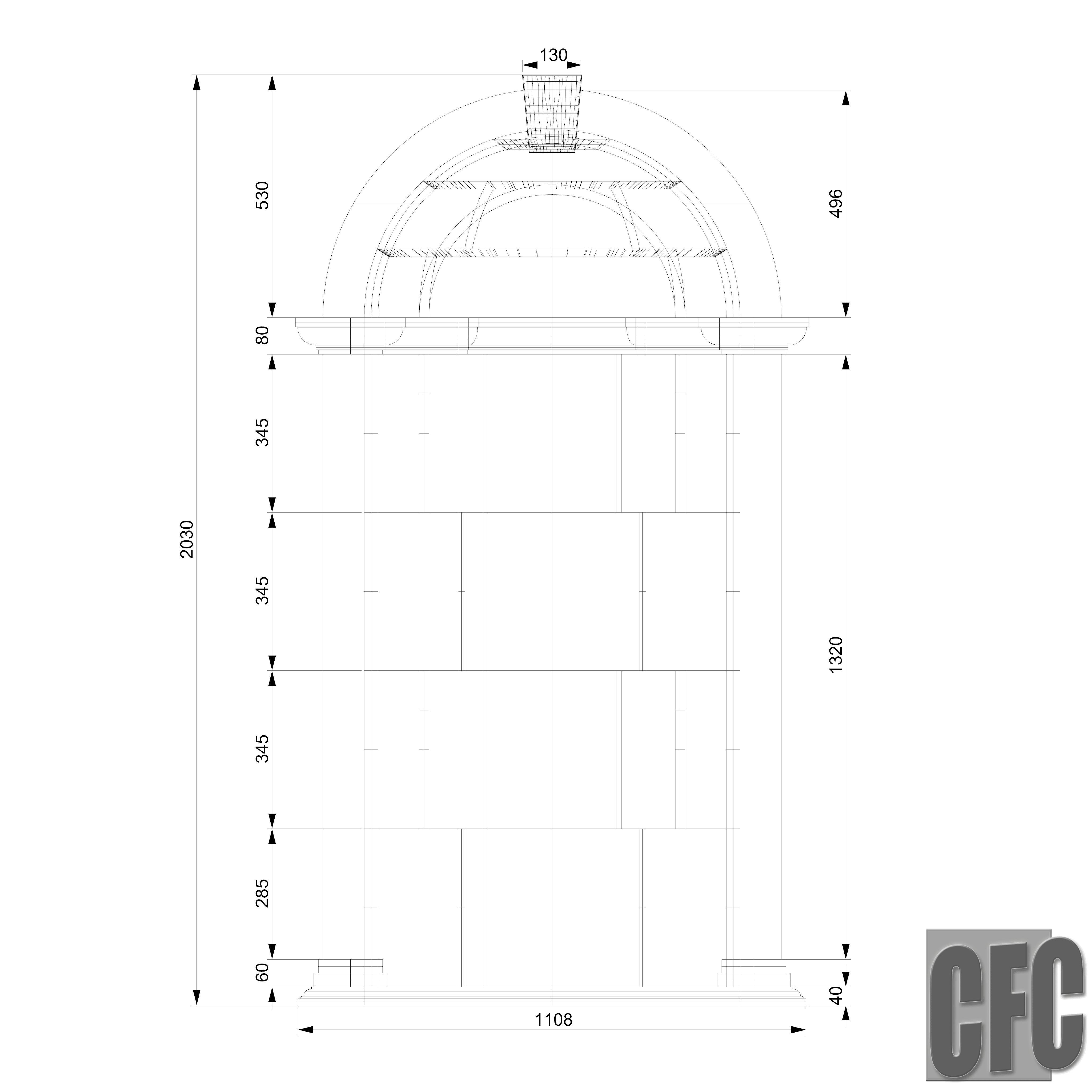 Niche - 3d model for CNC - NicheCFC02 3D print model_19