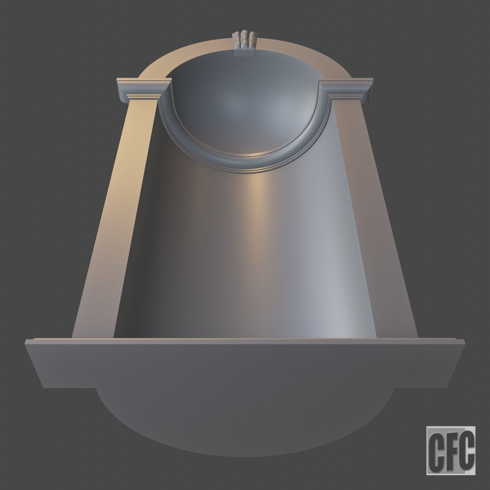 Niche - 3d model for CNC - NicheCFC02 3D print model_7