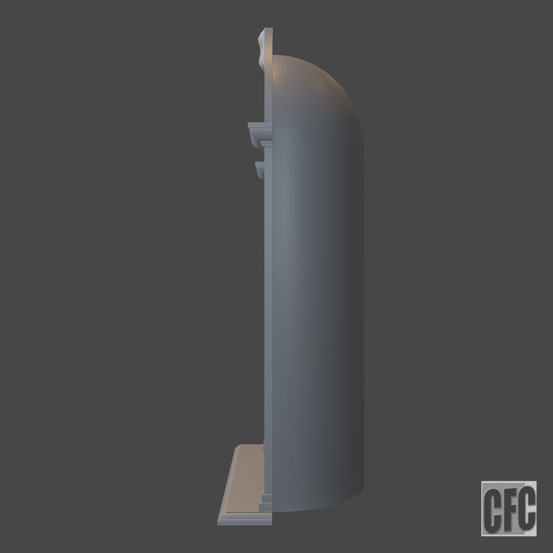 Niche - 3d model for CNC - NicheCFC02 3D print model_11