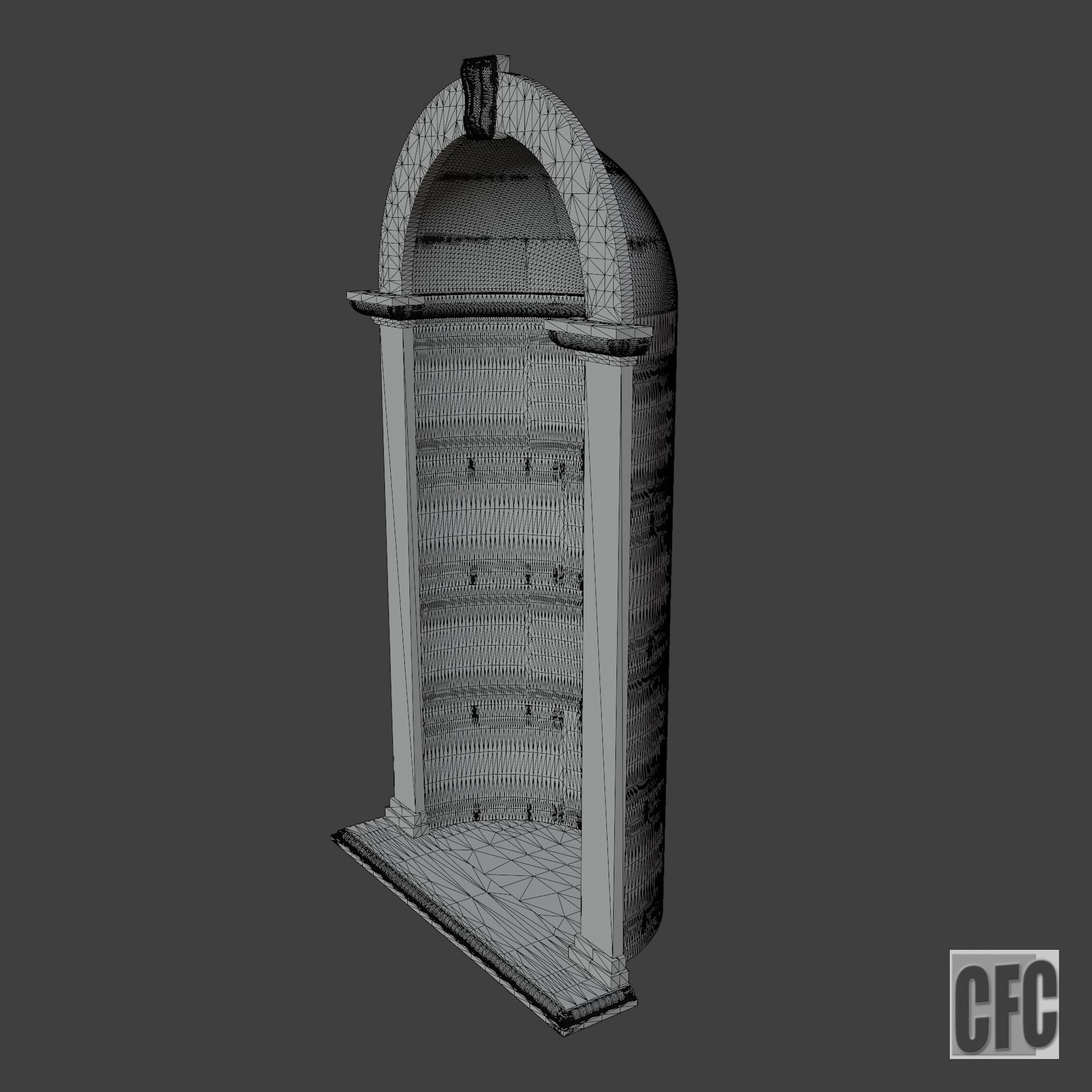 Niche - 3d model for CNC - NicheCFC02 3D print model_6